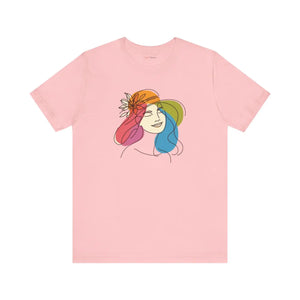 Timeless Unisex Jersey Tee - Flower Hat Cotton - Dipaliz - T-shirts
