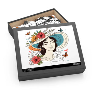 Flower Heart Puzzle Jigsaw - Unisex Floral Design - Dipaliz - Puzzles