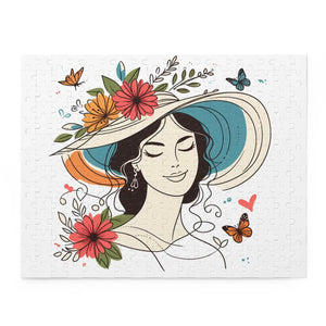 Flower Heart Puzzle Jigsaw - Unisex Floral Design - Dipaliz - Puzzles