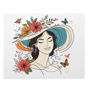 Flower Heart Puzzle Jigsaw - Unisex Floral Design - Dipaliz - Puzzles