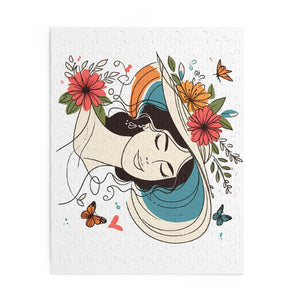 Flower Heart Puzzle Jigsaw - Unisex Floral Design - Dipaliz - Puzzles