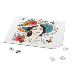 Flower Heart Puzzle Jigsaw - Unisex Floral Design - Dipaliz - Puzzles