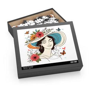 Flower Heart Puzzle Jigsaw - Unisex Floral Design - Dipaliz - Puzzles