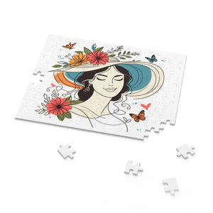Flower Heart Puzzle Jigsaw - Unisex Floral Design - Dipaliz - Puzzles