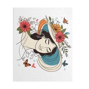 Flower Heart Puzzle Jigsaw - Unisex Floral Design - Dipaliz - Puzzles