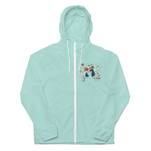 Unisex Lightweight Zip - Floral Butterflies Hat - Dipaliz - Windbreakers