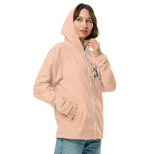 Unisex Lightweight Zip - Floral Butterflies Hat - Dipaliz - Windbreakers