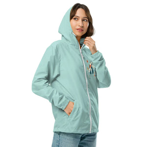 Unisex Lightweight Zip - Floral Butterflies Hat - Dipaliz - Windbreakers