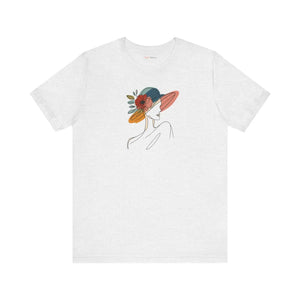 Enchanting Unisex Jersey Tee - Floral Hat Design - Dipaliz - T-shirts