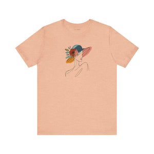 Enchanting Unisex Jersey Tee - Floral Hat Design - Dipaliz - T-shirts
