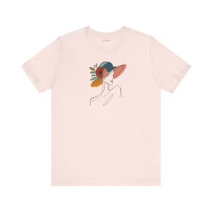 Enchanting Unisex Jersey Tee - Floral Hat Design - Dipaliz - T-shirts