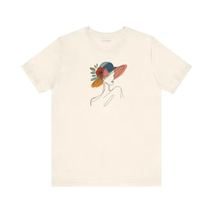Enchanting Unisex Jersey Tee - Floral Hat Design - Dipaliz - T-shirts