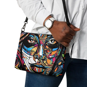 Dark Gray Crossbody Bag Premium Vegan Leather Hands Free - Dipaliz - Cross Body Bags