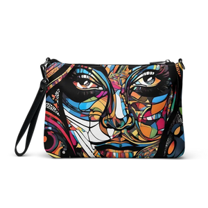 Dark Gray Crossbody Bag Premium Vegan Leather Hands Free - Dipaliz - Cross Body Bags