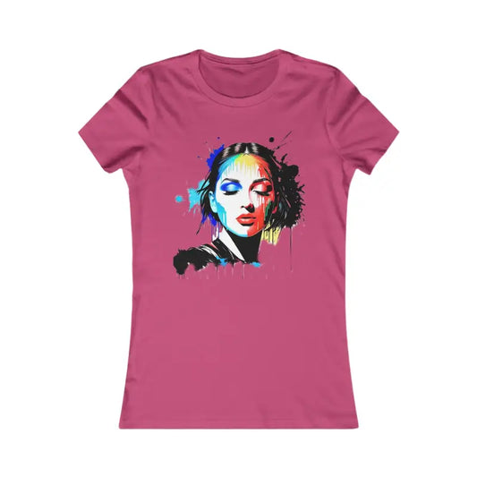 A Woman With Paint Illustration Women’s Favorite Tee - T-shirt