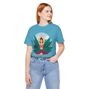 Soft Jersey Short Sleeve - Yoga Pose Cotton - Dipaliz - Clothing Tops