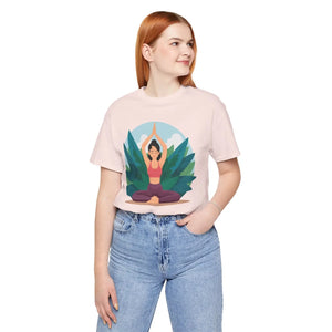 Soft Jersey Short Sleeve - Yoga Pose Cotton - Dipaliz - Clothing Tops