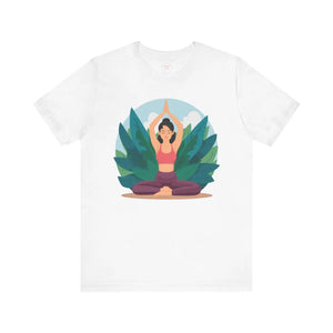 Soft Jersey Short Sleeve - Yoga Pose Cotton - Dipaliz - Clothing Tops