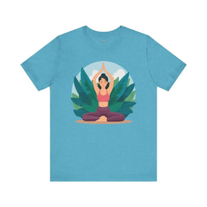 Soft Jersey Short Sleeve - Yoga Pose Cotton - Dipaliz - Clothing Tops