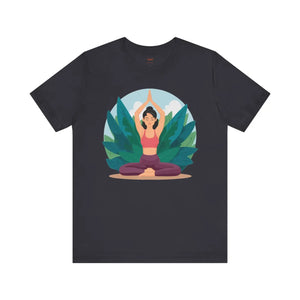 Soft Jersey Short Sleeve - Yoga Pose Cotton - Dipaliz - Clothing Tops