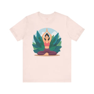 Soft Jersey Short Sleeve - Yoga Pose Cotton - Dipaliz - Clothing Tops