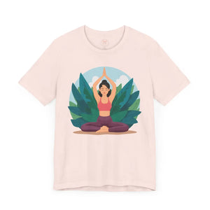 Soft Jersey Short Sleeve - Yoga Pose Cotton - Dipaliz - Clothing Tops