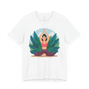 Soft Jersey Short Sleeve - Yoga Pose Cotton - Dipaliz - Clothing Tops