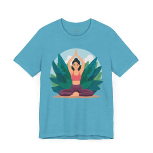 Soft Jersey Short Sleeve - Yoga Pose Cotton - Dipaliz - Clothing Tops
