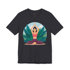 Soft Jersey Short Sleeve - Yoga Pose Cotton - Dipaliz - Clothing Tops