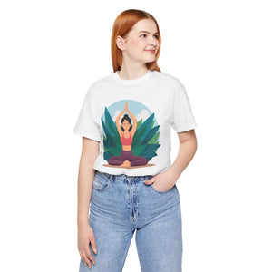 Soft Jersey Short Sleeve - Yoga Pose Cotton - Dipaliz - Clothing Tops