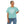 Oversized Muscle Tee Flowy Rolled Cuffs Lotus Print Dipaliz - T-shirts