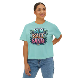 Oversized Boxy Tee - Sun Salt Sand Muscle - Dipaliz - T-shirts