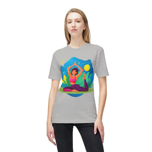 Soft Women Yoga Tee - Premium Cotton T-shirt - Dipaliz - T-shirts - s