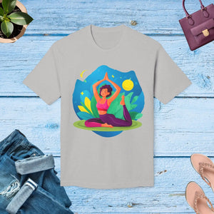 Soft Women Yoga Tee - Premium Cotton T-shirt - Dipaliz - T-shirts - s