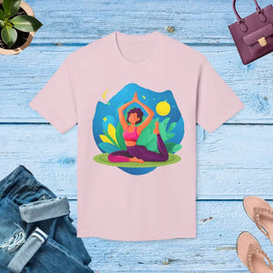 Premium Cotton T-shirt - Soft Breathable Yoga Tee - Dipaliz - Pink / s - T-shirts