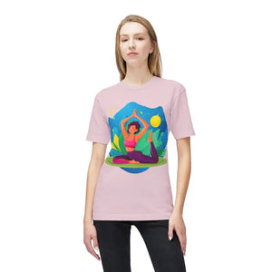 Premium Cotton T-shirt - Soft Breathable Yoga Tee - Dipaliz - T-shirts