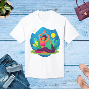 Soft Women Yoga Tee - Premium Cotton T-shirt - Dipaliz - T-shirts - s