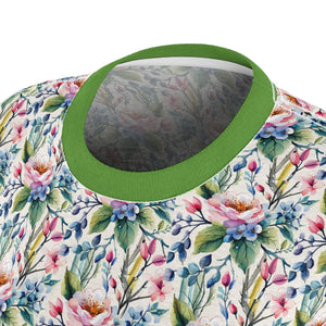 Vibrant Floral Tee - Polyester T-shirt Fantasy - Dipaliz - T-shirts