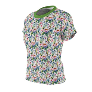 Vibrant Floral Tee - Polyester T-shirt Fantasy - Dipaliz - T-shirts