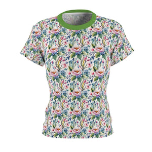 Vibrant Floral Tee - Polyester T-shirt Fantasy - Dipaliz - T-shirts