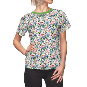 Vibrant Floral Tee - Polyester T-shirt Fantasy - Dipaliz - T-shirts