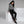 Women’s Black Joggers with Red Diamond Side Stripe | Athletic Pants - s
