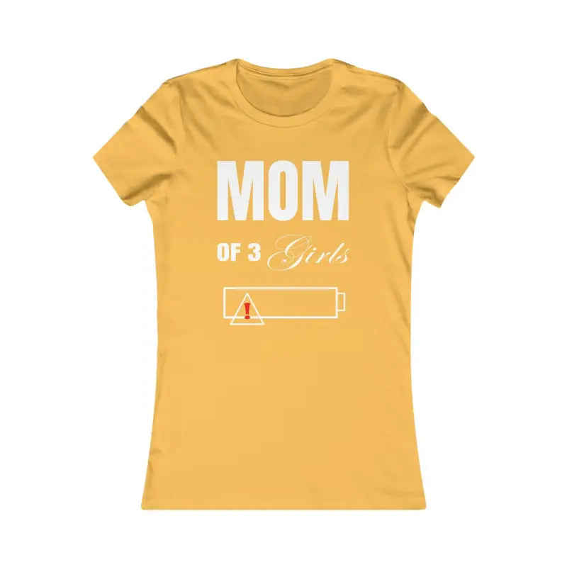 Discover Three Girls’ Favorite Featherlight Comfort Tee - m / Gold T-shirt