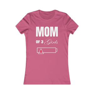 Women’s Favorite Tee - Ultra Soft Comfort Style - Three Girls - s / Berry - T-shirts
