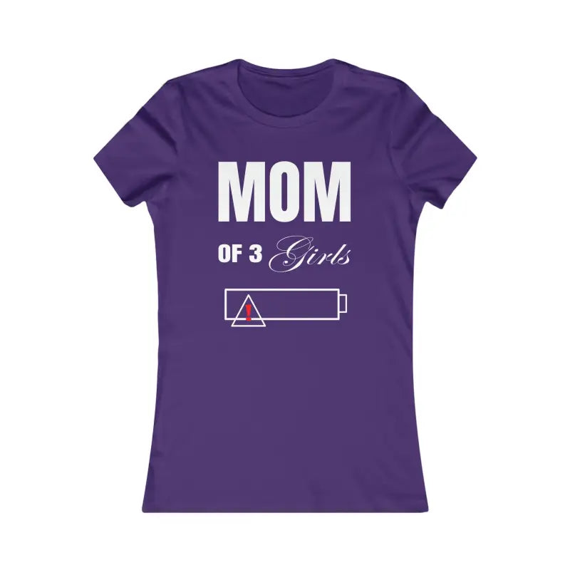 Discover Three Girls’ Favorite Featherlight Comfort Tee - s / Team Purple T-shirt