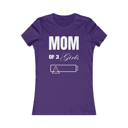 Discover Three Girls’ Favorite Featherlight Comfort Tee - s / Team Purple T-shirt