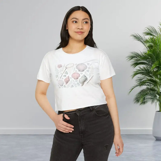 Festival Crop - Sun Soaked Style | Dipaliz - Xs / White - T-shirts