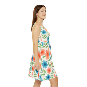 Premium Floral Skater Dress Summer Garden Party Style Dipaliz - Dresses