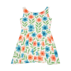 Premium Floral Skater Dress Summer Garden Party Style Dipaliz - Dresses