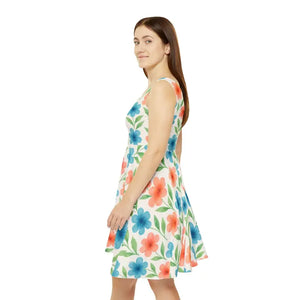 Premium Floral Skater Dress Summer Garden Party Style Dipaliz - Dresses